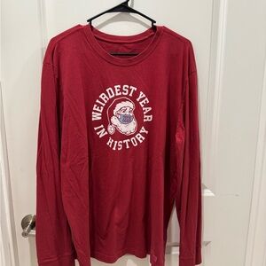 Life Is Good Women’s L Red Rust Long Sleeve T-Shirt 2020 Weirdest Year Size L